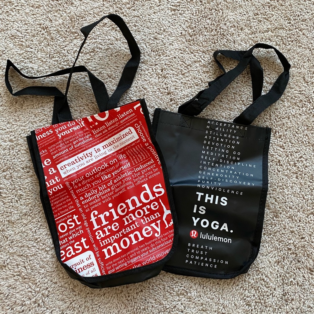 Lululemon Reusable Gift Bags - Set of 2